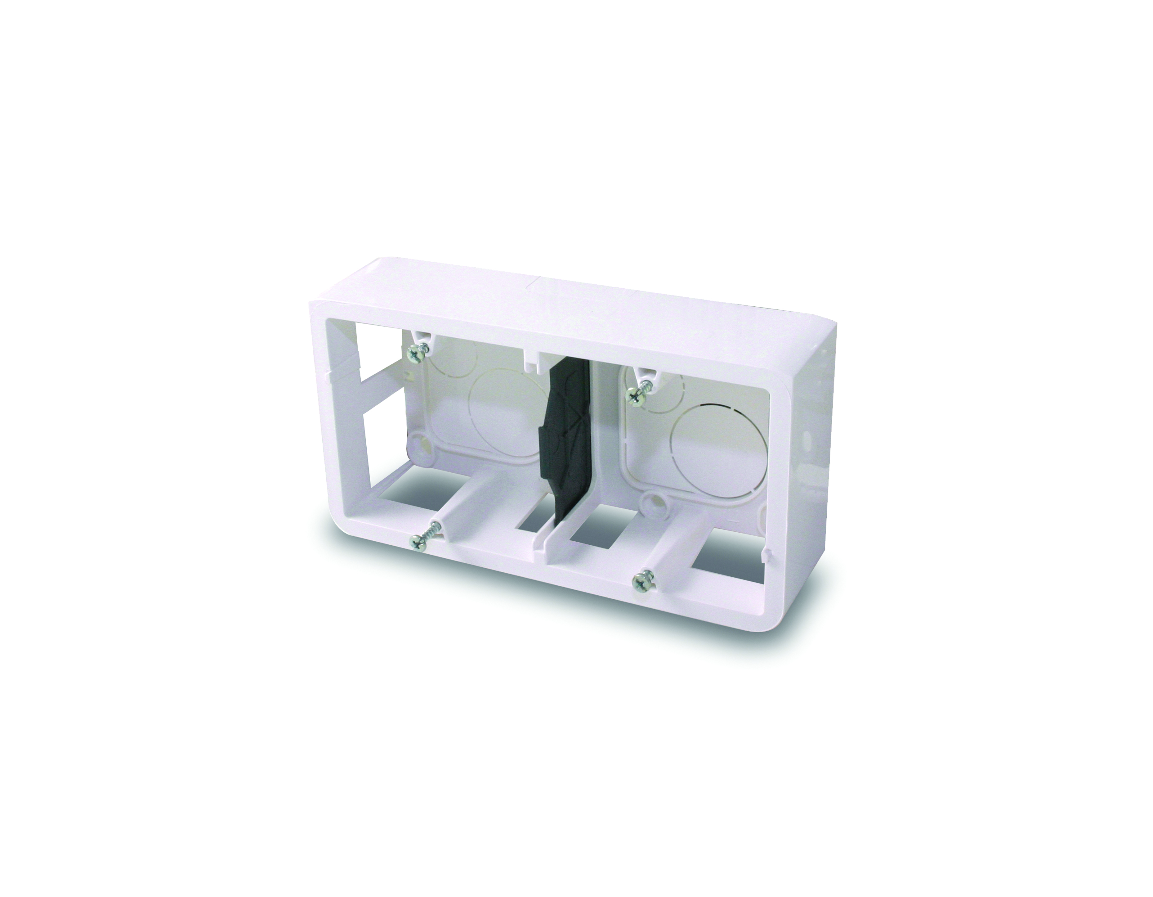 Boîtier saillie 2 modules 45 Blanc