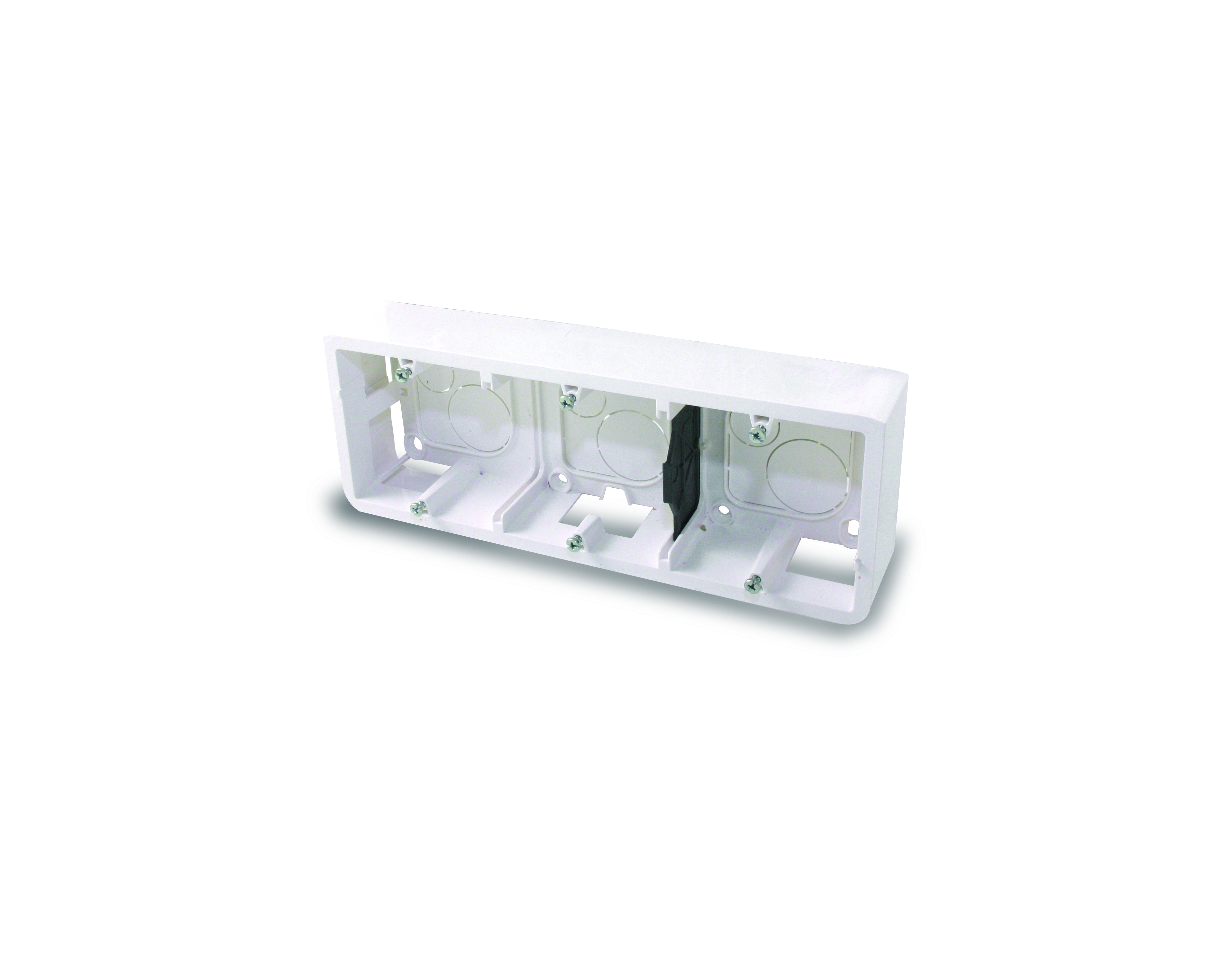 Boîtier saillie 3 modules 45 Blanc